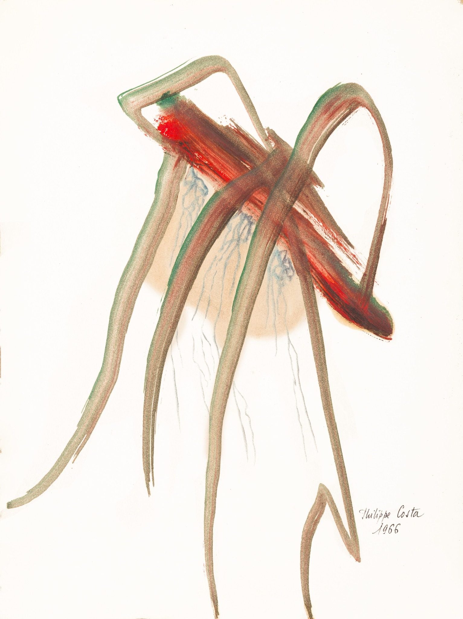 Elan Crimson - Reproduction Gouache