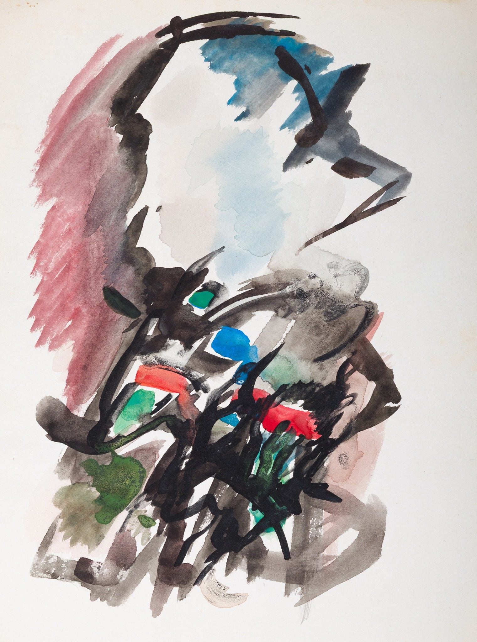 Essor de la couleur - Abstrait Gouache