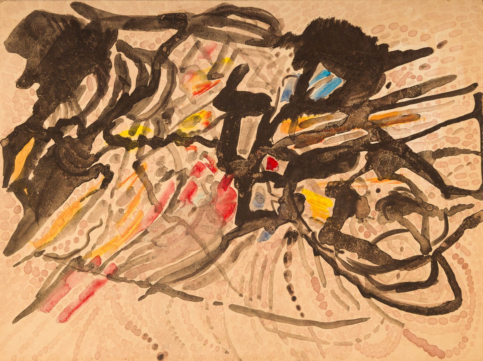 Forces primordiales - Reproduction Gouache