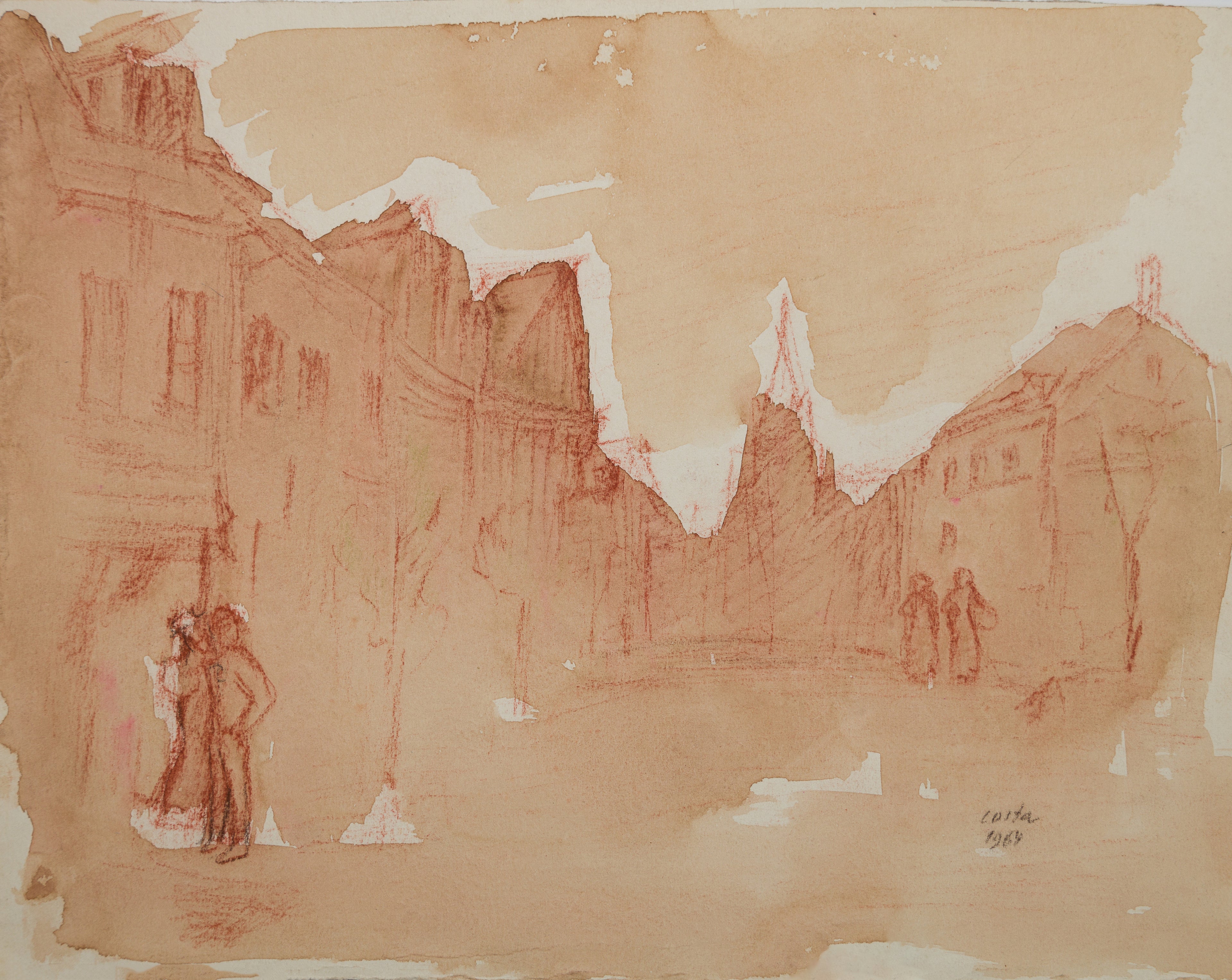 « Rue au Lavis Sépia »