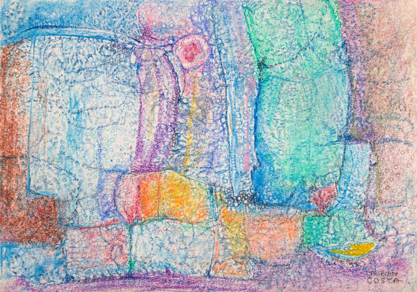 Reproduction d'un Pastel éclosion de mémoires