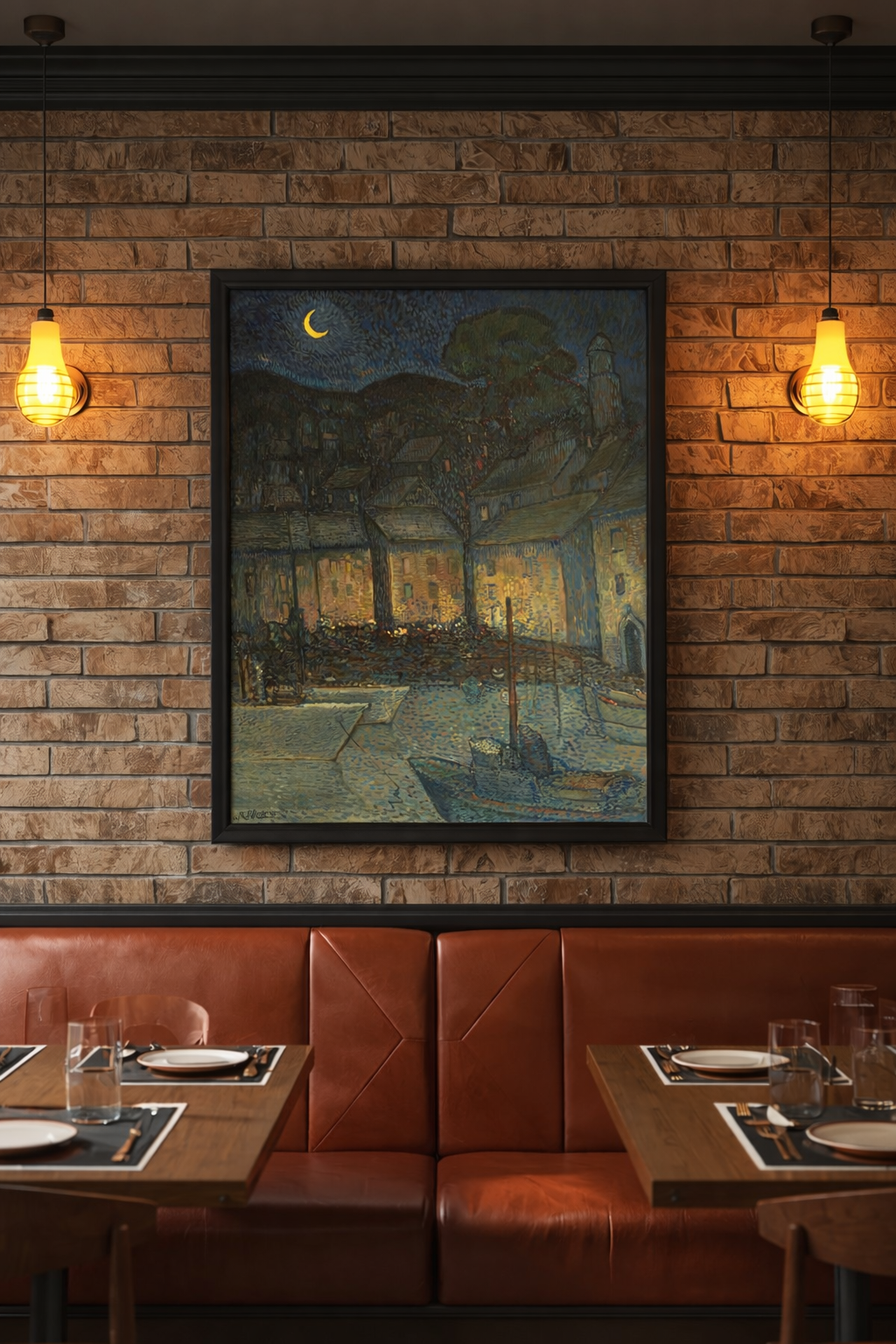 Tableau maritime-Le port endormi